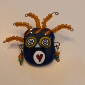 Artisan Made Glass Brooch Or Pendant